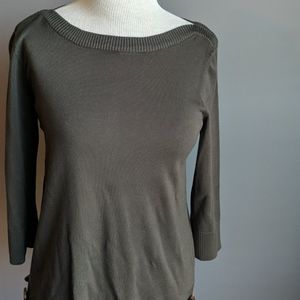 Army green sweater